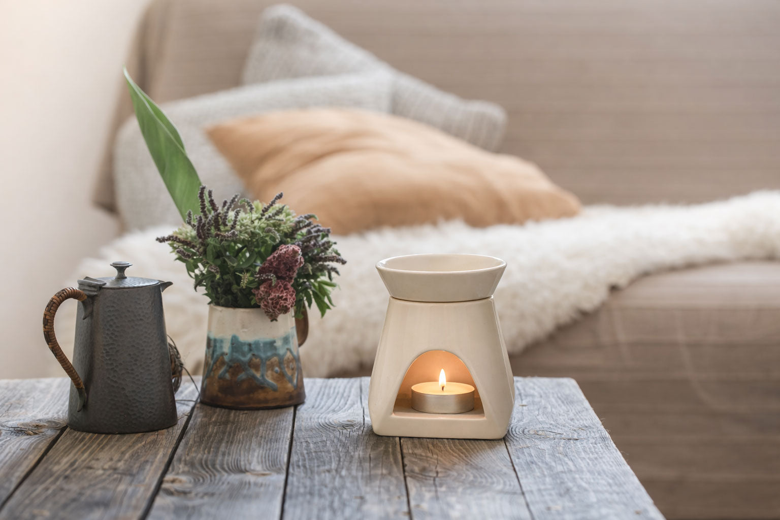 Natural Ceramic Wax Burner - Wax Melt Burners by Wax Pop